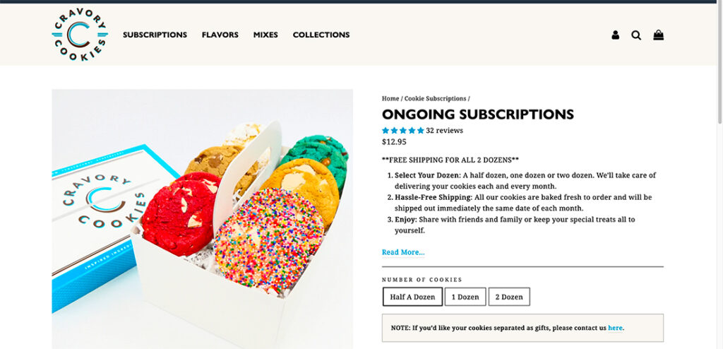 subscription box shopify business example